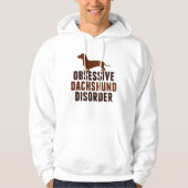 Funny Dachshund Hondenliefhebber Hoodie (Voorkant)