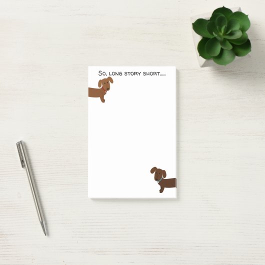 Funny Dachshund Lover Post-it® Notes (Kantoor)