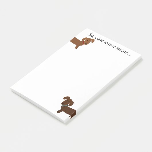 Funny Dachshund Lover Post-it® Notes (Schuin)
