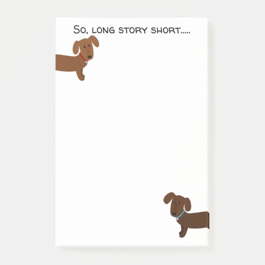 Funny Dachshund Lover Post-it® Notes (Voorkant)
