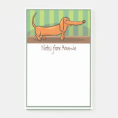 Funny Dachshund Post-It Notes (Voorkant)
