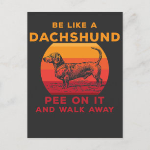 Funny Dachshund Sarcastic Hondenliefhebber Briefkaart