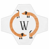 Funny Dachshund Saucisse Chien Monogramme (Plat)