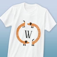 Funny Dachshund Sause Dog Monogram