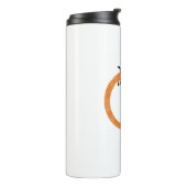 Funny Dachshund Sause Dog Monogram Thermosbeker (Gedraaid links)