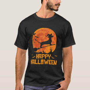 Funny Dachshund Witch Pumpkin Halloween Costume T-shirt