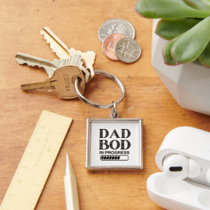 Funny Dad Bod aan de gang   Papa met zwarte lading Sleutelhanger