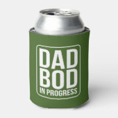 Funny Dad Bod in Progress Humor Vaderdag Blikjeskoeler (Blikje Voorkant)