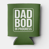 Funny Dad Bod in Progress Humor Vaderdag Blikjeskoeler (Voorkant)