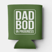 Funny Dad Bod in Progress Humor Vaderdag Blikjeskoeler (Achterkant)