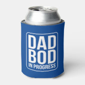 Funny Dad Bod in Progress Humor Vaderdag Blikjeskoeler (Blikje Voorkant)