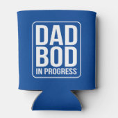 Funny Dad Bod in Progress Humor Vaderdag Blikjeskoeler (Achterkant)