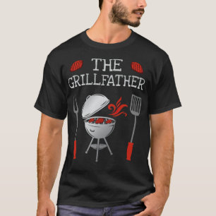 Funny Dad Chef BBQ Grill Master astronaut T-shirt