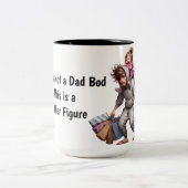 Funny Dad Coffee “Father Figure”  Dad Bod Mug (Centre)