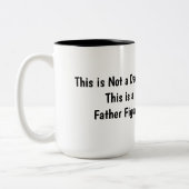 Funny Dad Coffee “Father Figure”  Dad Bod Mug (Gauche)