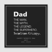Funny Dad Day Gezegde Personalized Magnet (Voorkant)
