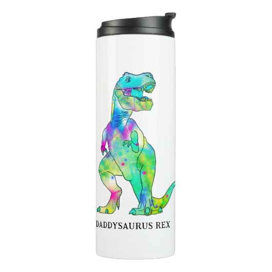 Funny Dad Dinosaur Quote Thermosbeker (Gedraaid links)