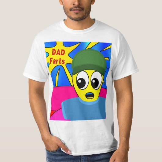 Funny Dad Farts T-shirt (Voorkant)