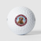 Funny DAD Gepersonaliseerd Pet Dog Afbeelding Golf Golfballen (Voorkant)