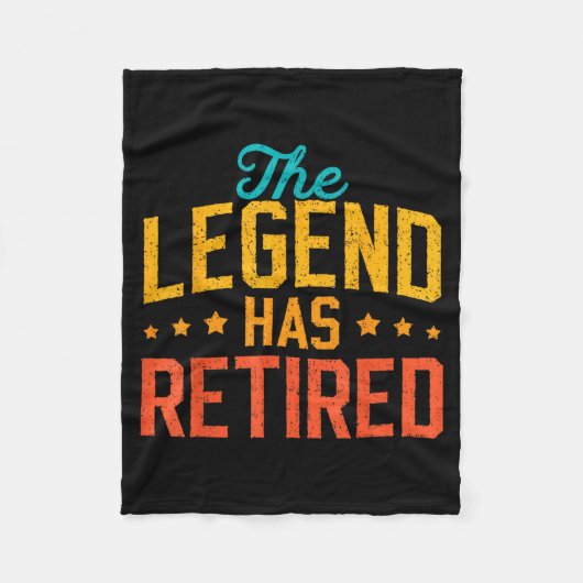 Funny Dad Grandpa Retirement The Legend Has Retire Fleece Deken (Voorkant)