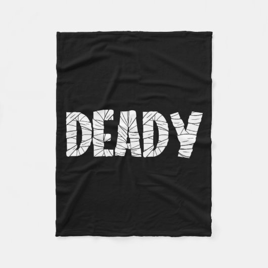Funny Dad Halloween Deady Mummy Halloween Matching Fleece Deken (Voorkant)