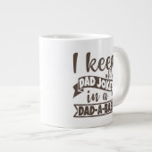 Funny Dad Joke Computer IT Engineer Dada Base Extra Grote Beker (Voorkant rechts)