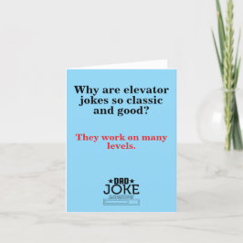 Funny Dad Joke Feestdagen Kaart