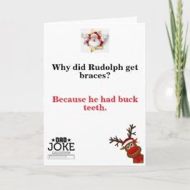 Funny Dad Joke-kerstkaart Kaart