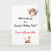 Funny Dad Joke-kerstkaart Kaart (Voorkant)