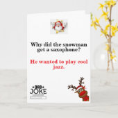 Funny Dad Joke-kerstkaart Kaart (Gele Bloem)