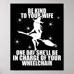 Funny Dad Joke voor gehuwde Mannen Halloween Mean Poster