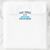 Funny Dad Jokes Father Pun Vierkante Sticker (Tas)