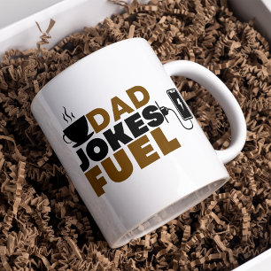 Funny Dad Jokes Fuel Coffee Lover Vaderdag Koffiemok