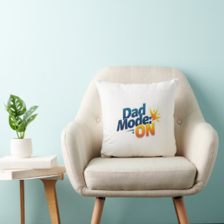 Funny Dad Mode ON Pillow – Cool Vaderdag Decor Kussen