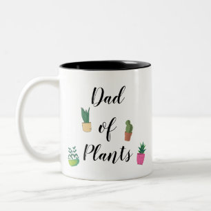 Funny Dad of Planten Plant Lover Gardener Tweekleurige Koffiemok