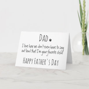 Funny Dad Personalized Happy Father's Day Kaart