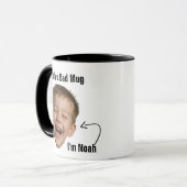 Funny Dad Photo Face Mug - Custom Joke Slogan Gift Mok (Voorkant links)