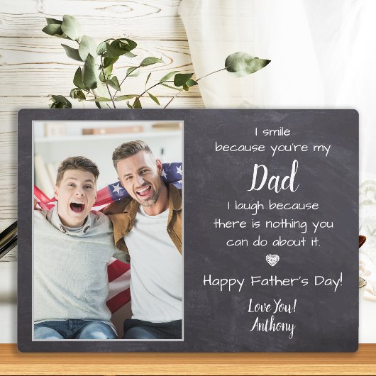 Funny Dad Poem Personalized Photo Vaderdag Fotoplaat