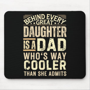 Funny Dad Shirt van Dochter Mannen Funny Fathers D Muismat