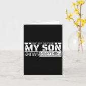 Funny Dad Shirt van Son Mannen Funny Fathers Day D Kaart (Gele Bloem)