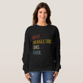 Funny Dad Shirten Beste Beagle Dog Dad Ooit Shirte Trui (Voorkant volledig)