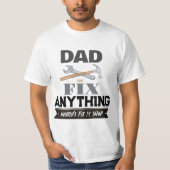Funny Dad Simple Mannen Custom T-shirt (Voorkant)