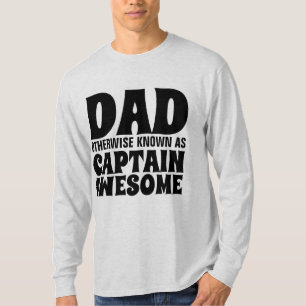 FUNNY DAD T-Shirts CAPTAINE GEWELDIGE