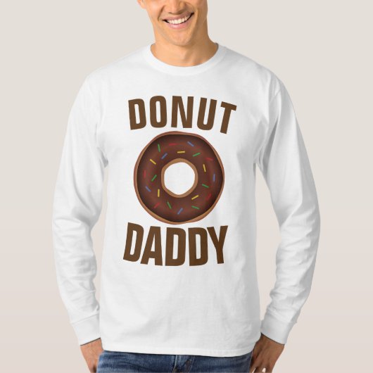 Funny DAD T-shirts, DONUT DADDY T-shirt (Voorkant)