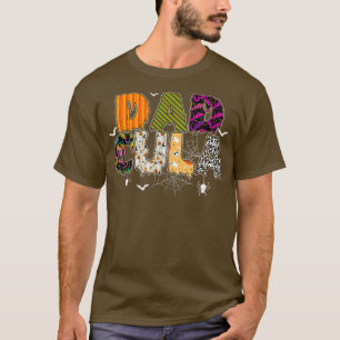 Funny Dadcula Halloween Dad Costume Spider Webs T-shirt