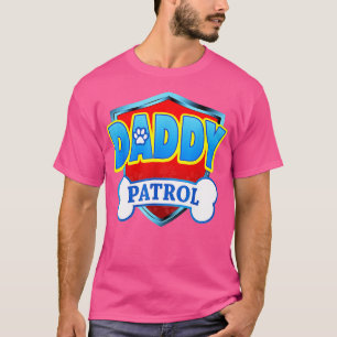 Funny DADDY Patrol Dog Mam Pap voor Mannen T-shirt