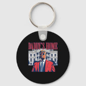 Funny Daddy's Home Trump Pink 2024 Take America Ck Sleutelhanger (Voorkant)
