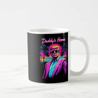 Funny Daddys Home Witte Huis Trump Roze 2024 Retr Koffiemok