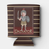 Funny Dadiator Vaderdag | Aangepaste foto voor vad Blikjeskoeler (Achterkant)