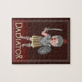 Funny Dadiator Vaderdag | Aangepaste foto voor vad Legpuzzel (Horizontaal)